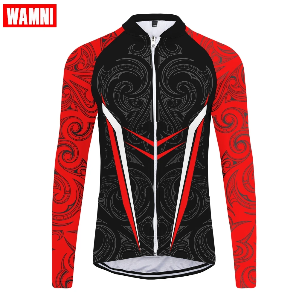 WAMNI Fashion Women Cycling Jersey Patchwork Mountain Bike Dry Slim 3D Long Sleeve MBT Zipper Top blusas mujer de moda | Спорт и