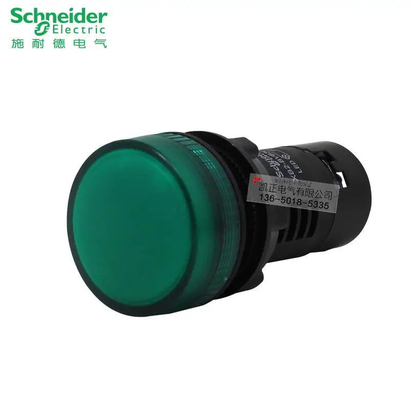 10 шт. бренд Schneider Индикатор 22 мм XB2BVB3LC XB2-BVB3LC зеленый 24 в светодиодный