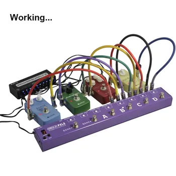 

16 kinds of voice switching electric guitar electric bass controller Programming system 4 / 8 group FX loop
