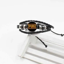 PUBG побега времени браслет жемчужины есть курица значок Кристалл Стекло тканые кожаные ювелирные изделия