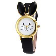 Fashion Luxurious Personalized Rabbit Leather Strap Watch Student Women's Creative Fashion Quartz Watch