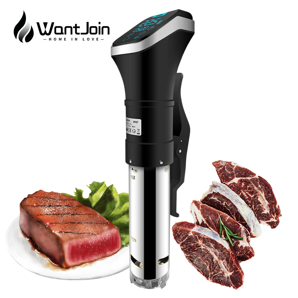 WantJoin Vacuum Slow Sous Vide Food Cooker 1600W LCD Digital Control Timer CE Immersion Circulator Vacuum Slow Cooker Sous Vide
