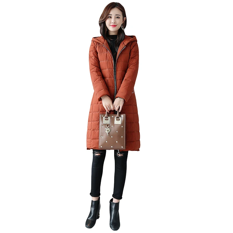 

High quality Parker coat female medium long new fashion hooded down cotton cotton jacket womens winter down cotton coats women's