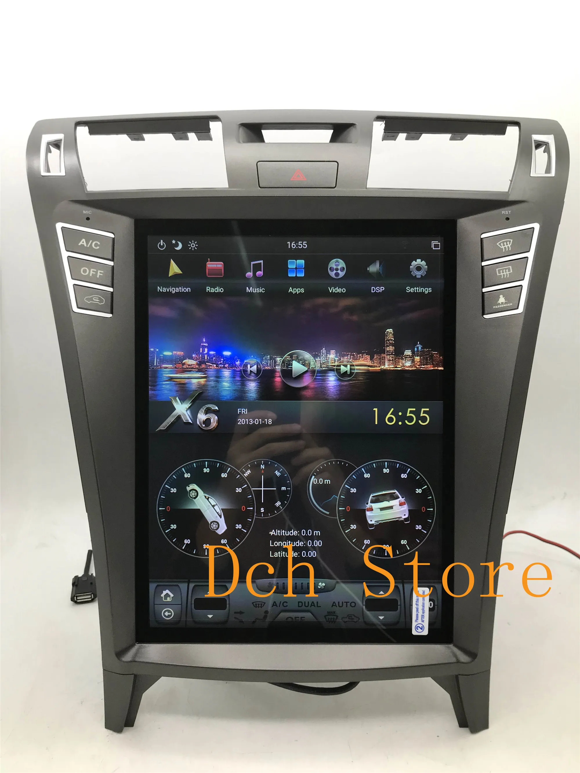 12 1 ''IPS вертикальный Тесла стиль Android 9 0 автомобильный DVD GPS навигация для lexus LS