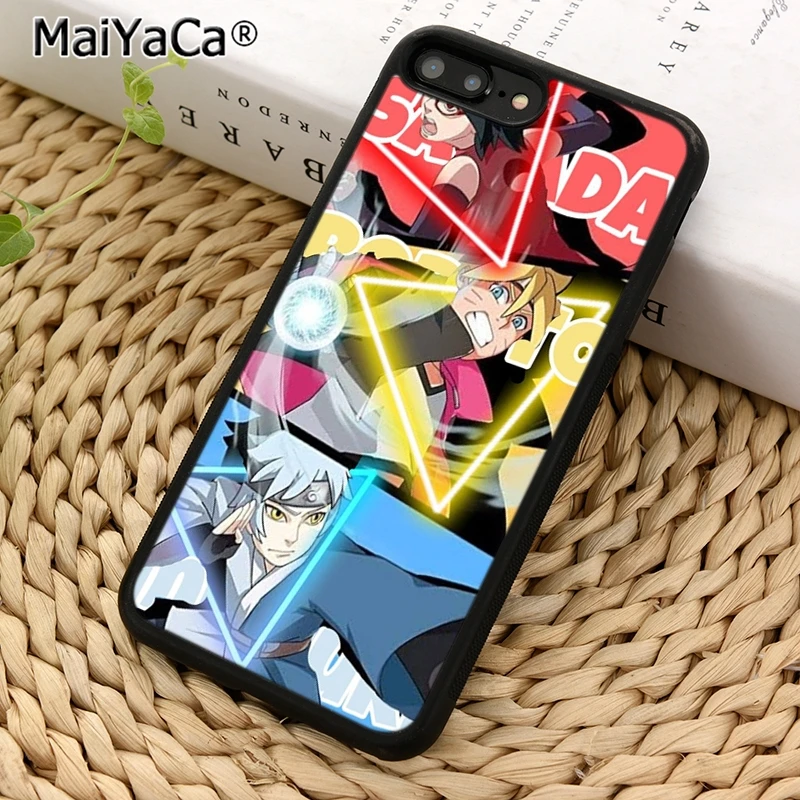 MaiYaCa Naruto Boruto Sarada Sasuke чехол для телефона iphone 5 SE 6s 7 8 Plus X XR XS 11 12 Pro max samsung galaxy S8 S9