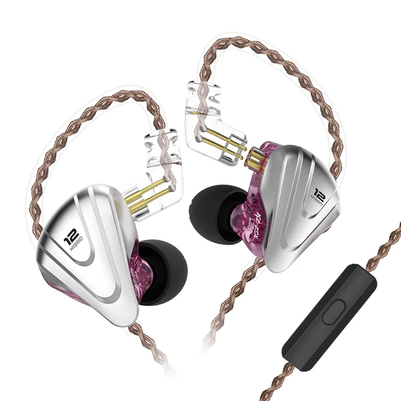 KZ ZSX 12 драйверы 5BA+ 1DD наушники Терминатор HiFi монитор DJ Super Bass/Hybrid 3,5 мм Проводные стереонаушники наушники-вкладыши
