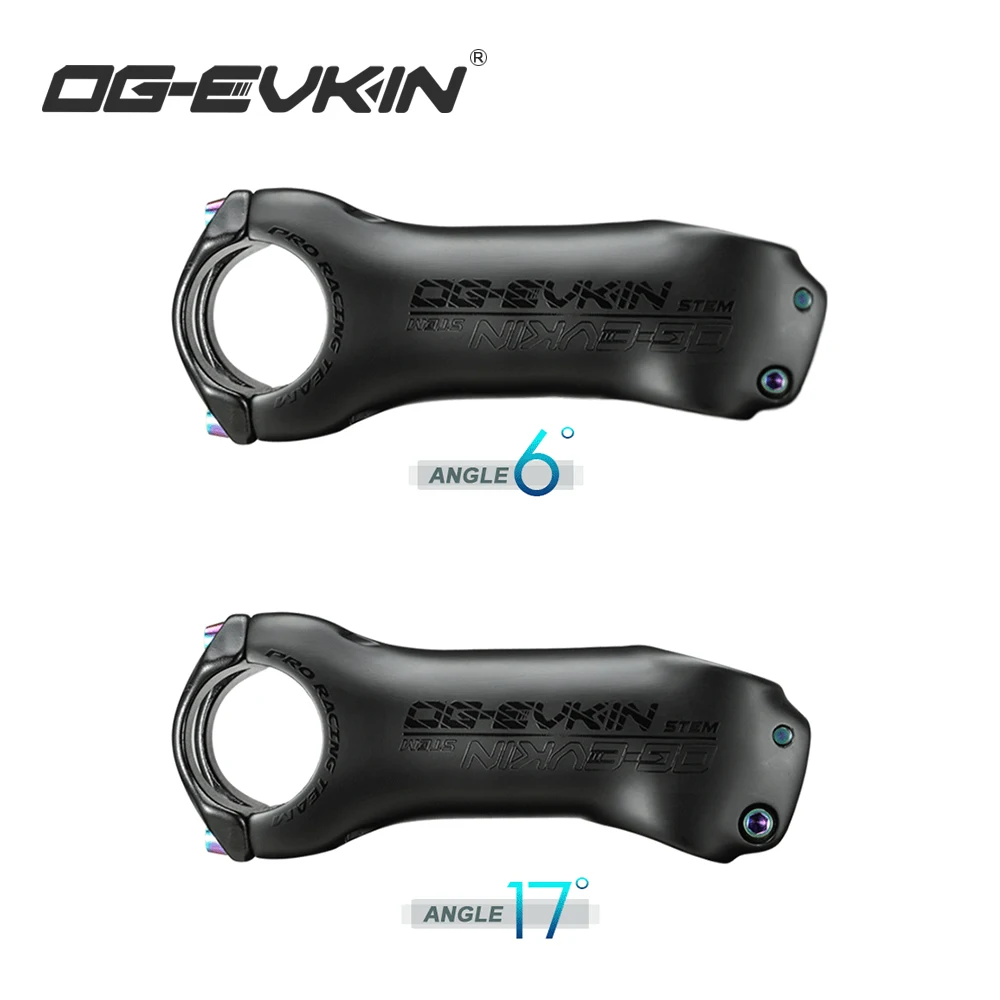 OG EVKIN SM 004 T1000 углеродный MTB велосипедный стержень 6/17 градусов 31 8 мм дорожный