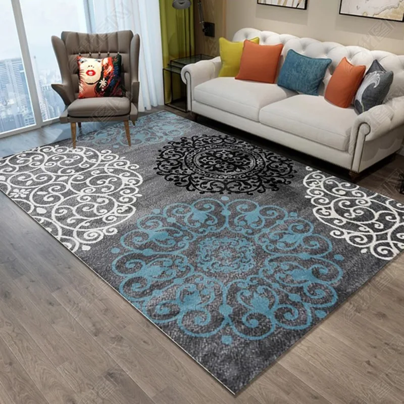 Modern geometric carpet living room bedroom study bedside carpet corridor bathroom non-slip carpet kitchen strip door mat Modern geometric carpet living room bedroom study bedside carpet corridor bathroom non-slip carpet kitchen strip door mat