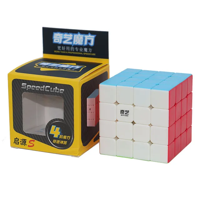 QiYi Yuan S 4x4 V2 V3 Speed Cube 4x4x4 Puzzle Speed Magic Cube 4Layers Speed Cube Professional Puzzle Toy For Children Kids Gift 5