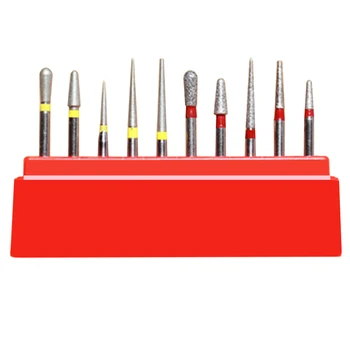 

10pcs Dental Diamond FG High Speed Burs Drill For Polishing Smoothing Dental Supply Teeth Care