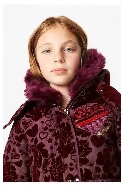 Г. Испанское хлопковое пальто для девочек в стиле пэчворк