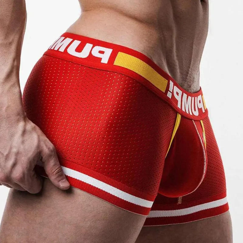 sports boxers Sexy Boxer Men Underwear Boxers Men Mesh Mens Underwear Boxers Shorts Sexy Men Cueca Male Panties Boxer Solid Cuecas best boxer briefs for men Boxers