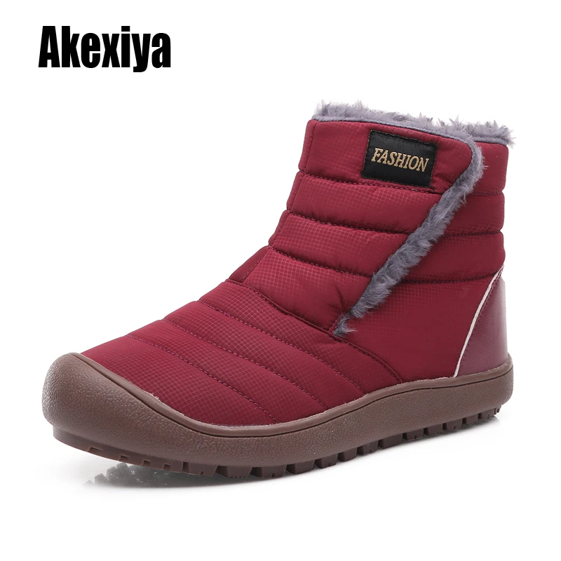 

Snow Boots Women Winter Warm Fur Ladies Platform nylon Wedge Fashion Ankle Boot Female Comfort Casual Shoes Plus Size k721