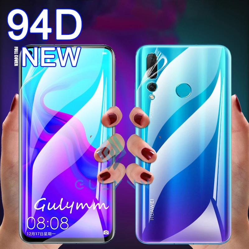 Передняя и задняя Гидрогелевая пленка 94DD для Huawei P30 40 P20 Lite P Smart Z Защита экрана Nova 5