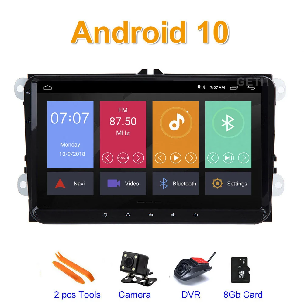 9 &quotAndroid 10/Q стерео радио gps навигация для VW Skoda Octavia golf 5 6 touran passat B6 jetta polo tiguan RDS |