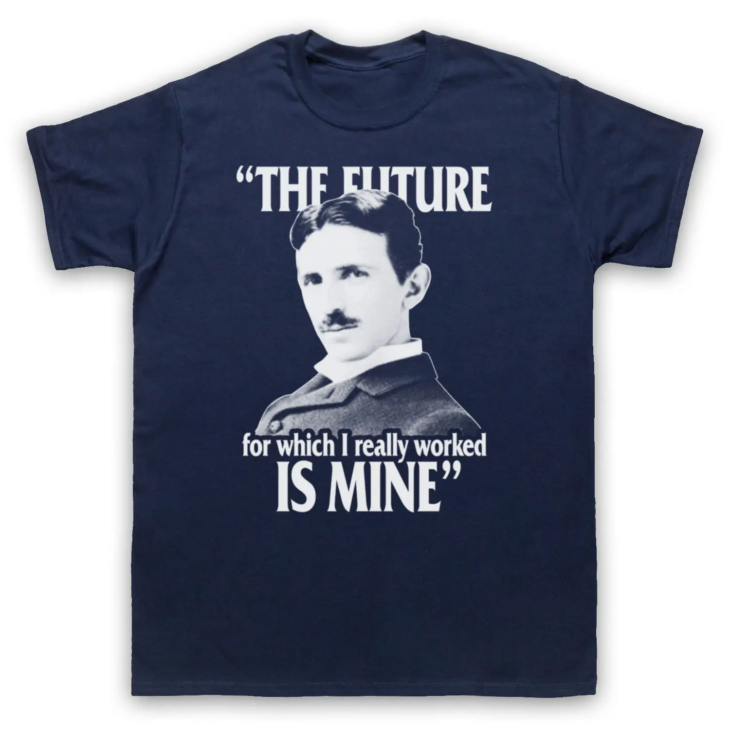 Nikola Tesla Physics The Future Is Mine undinal футболка для взрослых и детей | Мужская одежда