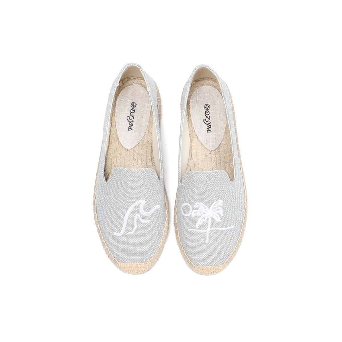 Zapatillas plataforma plana de cáñamo para Mujer, alpargatas informales de goma con punta redonda y diseño Floral, venta directa, 2021 - AliExpress Calzado