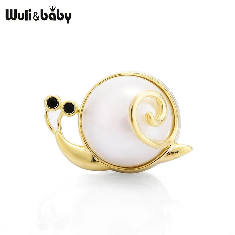 Wuli & baby новый стиль магнитные броши в виде улитки для женщин маленькая брошь с