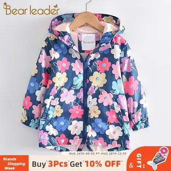 

Bear Leader Girls Clothing 2020 New Spring Autumn Children Girls Floral Print Cartoon Coats Kids Girl Casual Outfit Cute Clothes