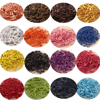 

100pcs /lot Mulitcolor 19mm Metal pins Safety Pins Clips Knitting Stitch Marker Tag Hangtag Pins Fastener label pins Craft DIY