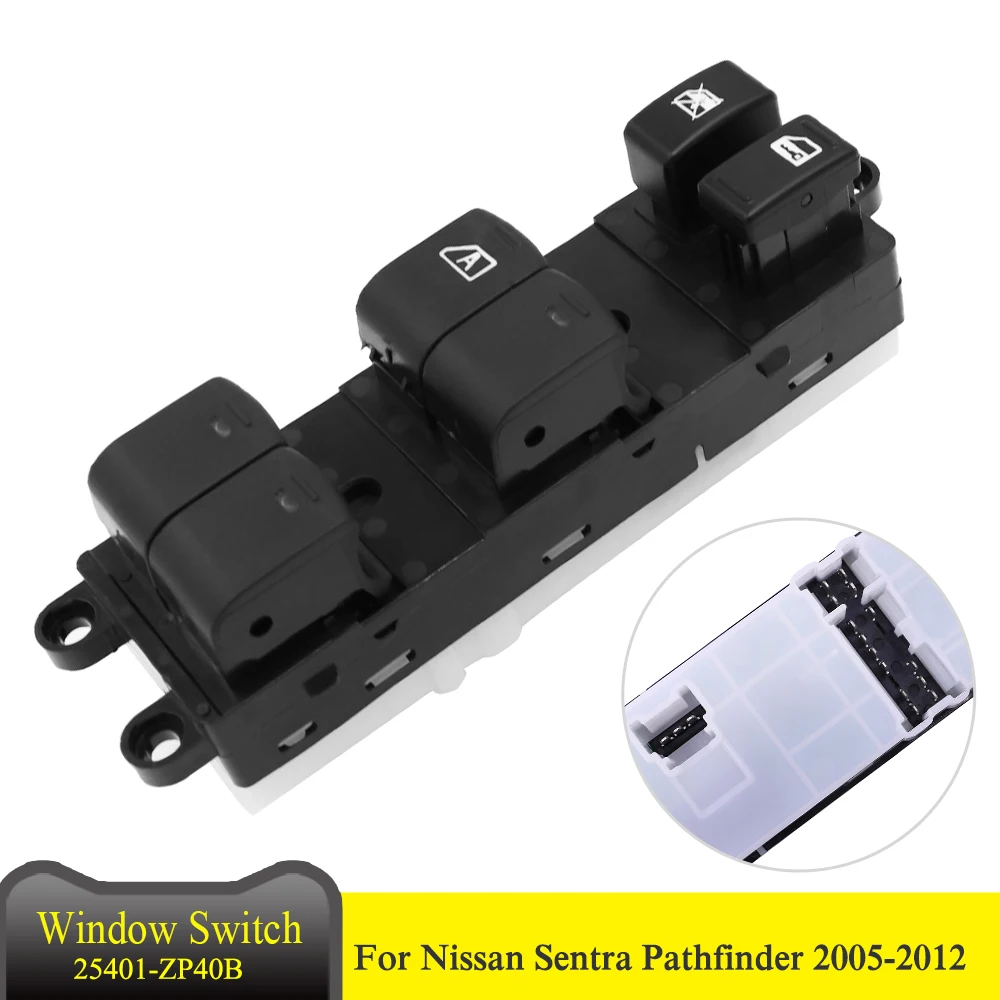 25401-ZP40B электрический стеклоподъемник Для Nissan Pathfinder 2005-2008 Sentra 2008-2012 25401-ZT50A 25401-ZJ60A 25401-ZE80A