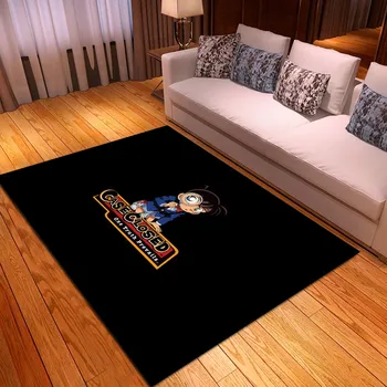 

Anti Slip Polyester Carpet Anime Detective Conan Floor Mats for Living Room Dining Table Kitchen Area Rugs Kids Playing Mats
