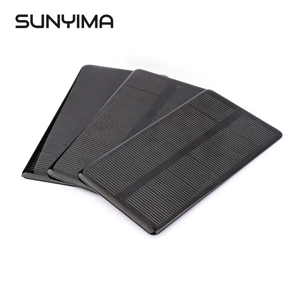 

SUNYIMA 3Pcs 6V 210mA Monocrystalline Solar Panel Kit Mini 133*73mm Solar Cell Module DIY for Battery Phone Charger Solar System