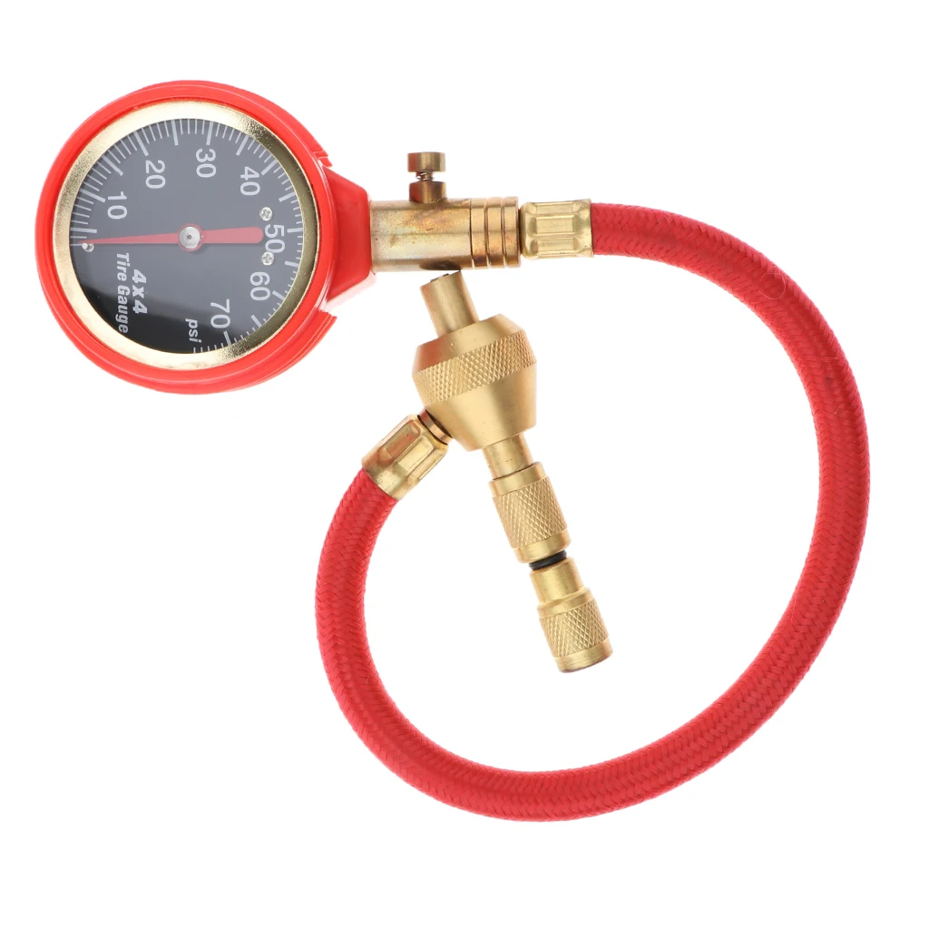 Rapid Pointer Tyre Tire Deflator Quick With Air Pressure Gauge Valve Tool