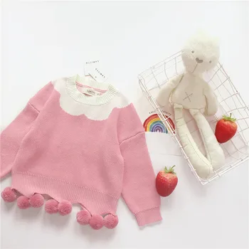 

Tonytaobaby Autumn Winter Wear New Baby Girl Children's Clothing Sweet Sweater Pure Cotton Knitting Sweater Girl Sweater