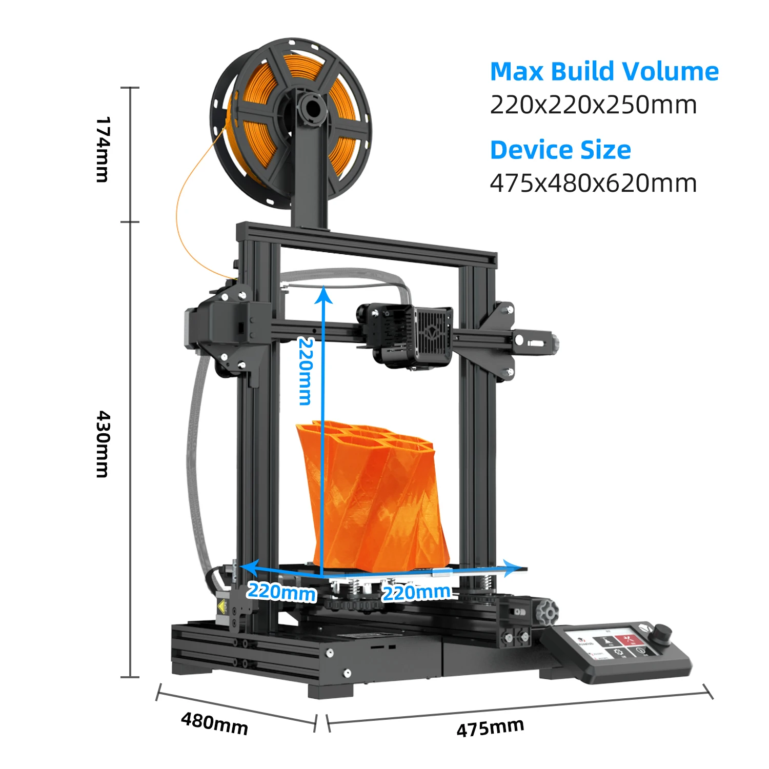 Voxelab Aquila 3d Printer Dimensions UK Stockists www.oceanproperty.co.th
