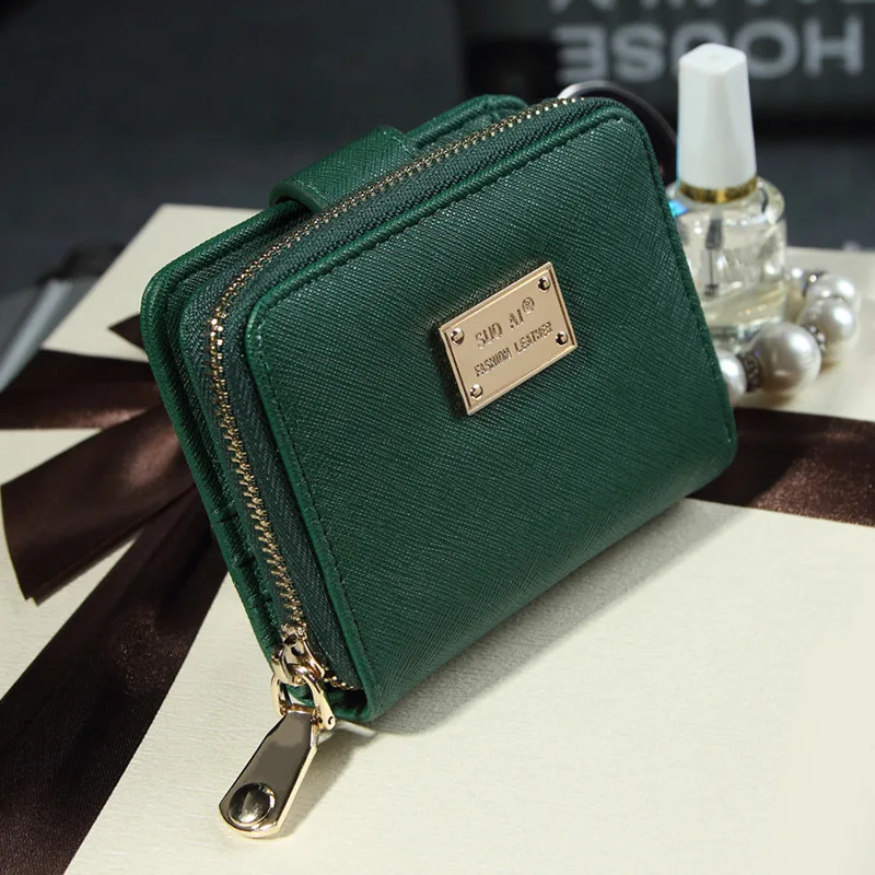 

Wallet Woman's Short Zipper 2020 Fashion Stack Multi-Function Wallet