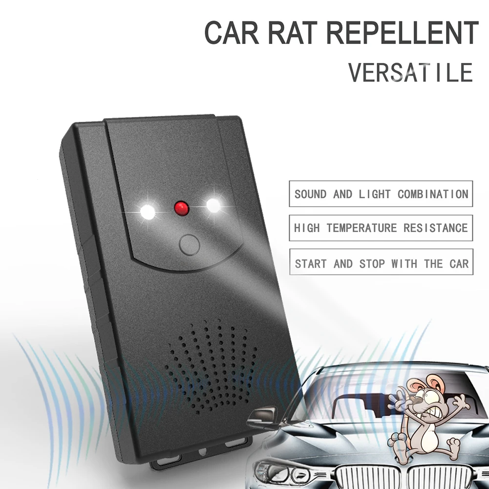 12V Car Ultrasonic Mouse Repeller Vehicle Rat Rodent Pest Animal