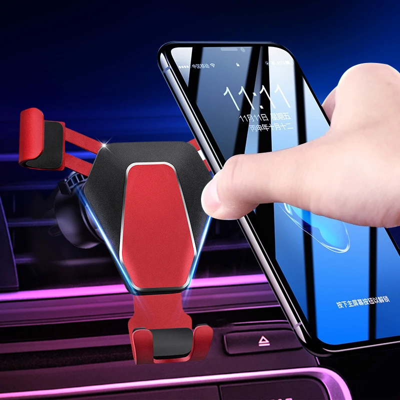 Держатель для телефона гравитационный Автомобильный держатель для телефона в Автомобиле вентиляционное отверстие крепление без магнитного мобильного сотового подставка поддержка для IPhone Sumsang