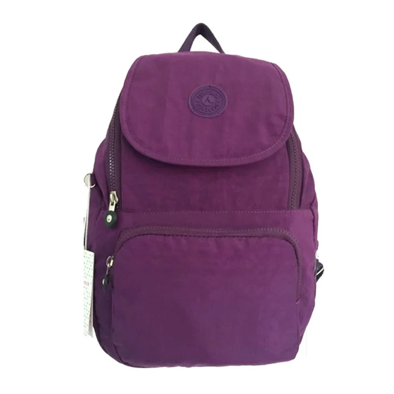 ACEPERCH Повседневный школьный рюкзак для девочек для подростков Mochila Feminina женский нейлоновый рюкзак для ноутбука женский - Цвет: 1 piece Purple