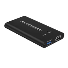 Карта видеозахвата HDMI к USB3.0 карта видеозахвата ключ 4K60Hz игра прямая потоковая с микрофоном совместима с Mac OS, Windows