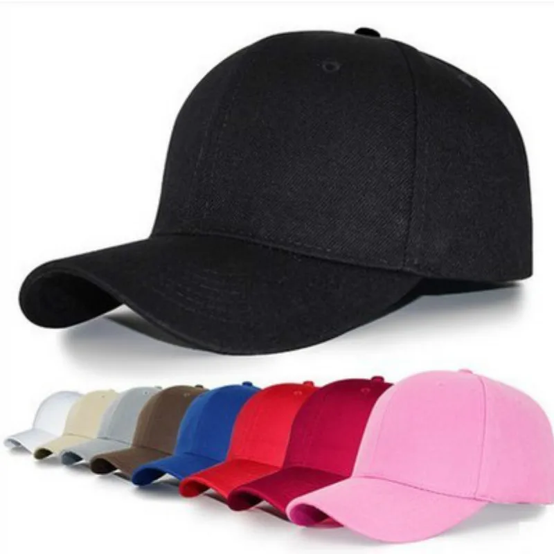 1Pc Summer Fashion Adjustable Cotton Cap Men Women Multicolor Ponytail Baseball Caps Outdoor Leisure Sun Hats Sport Duckbill Hat