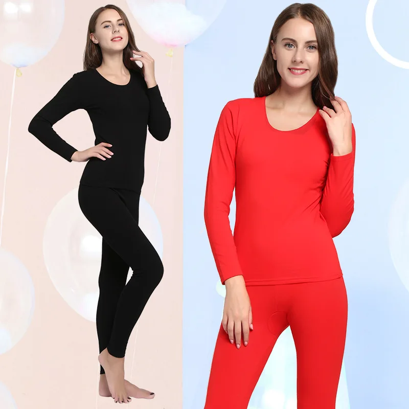 Autumn and winter Ms. Lycra cotton warm suit thin section Slim sexy body cotton autumn clothes long pants bottom soft