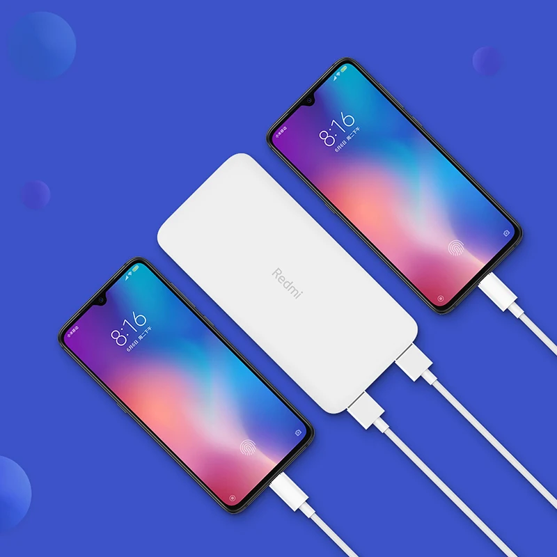 Оригинальный внешний аккумулятор Xiaomi Redmi портативное зарядное устройство