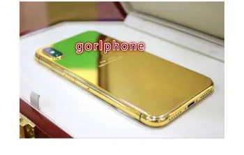 

For Phone x xs xs max Luxury Gold Plating replacement back housing For Phone Fundas Coque