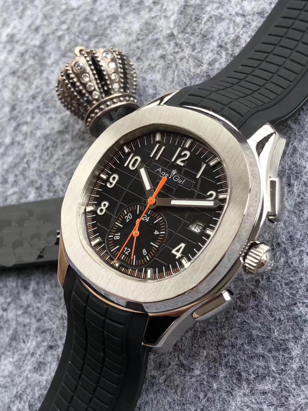 

Luxury Brand New Automatic Mechanical Men Watch Siler White Sapphire Stainless Steel Transparent Glass Grey Black Sport Watches