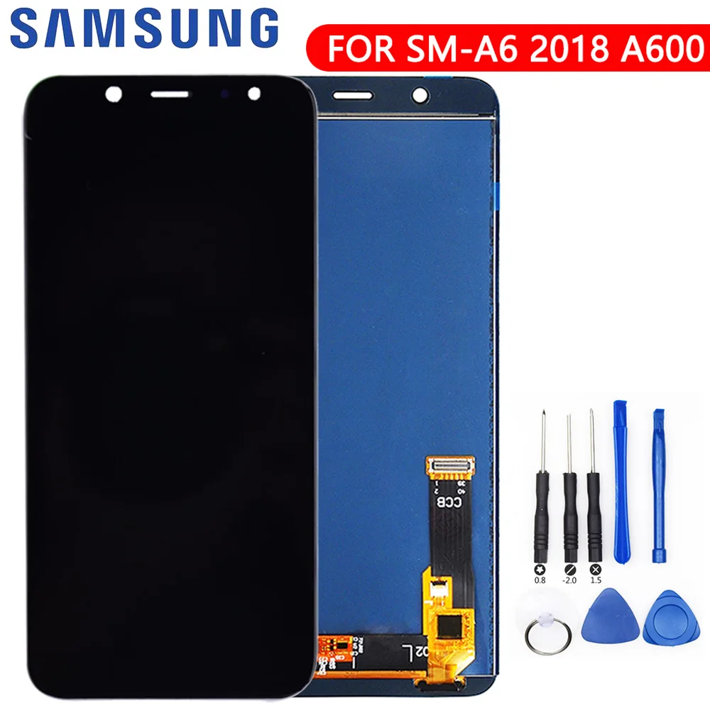 ЖК-дисплей для SAMSUNG Galaxy A6 2018 A600 сменный сенсорный экран с цифровым