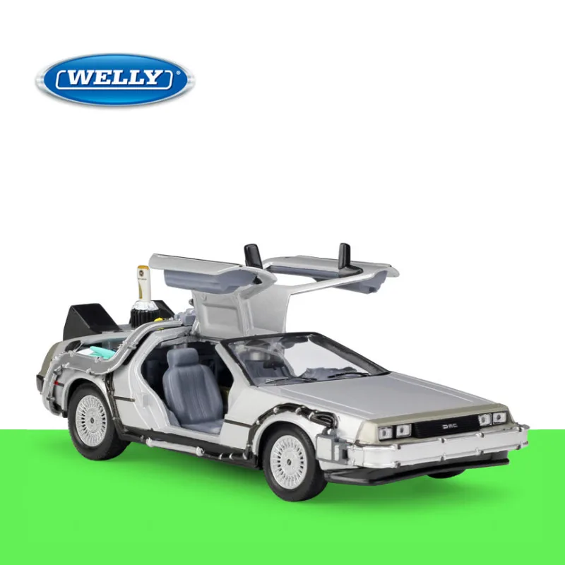 Welly 1:24 Diecast DMC -12 delorean Back to The Future High Simulation Vehicle Alloy Metal Model Car | Игрушки и хобби