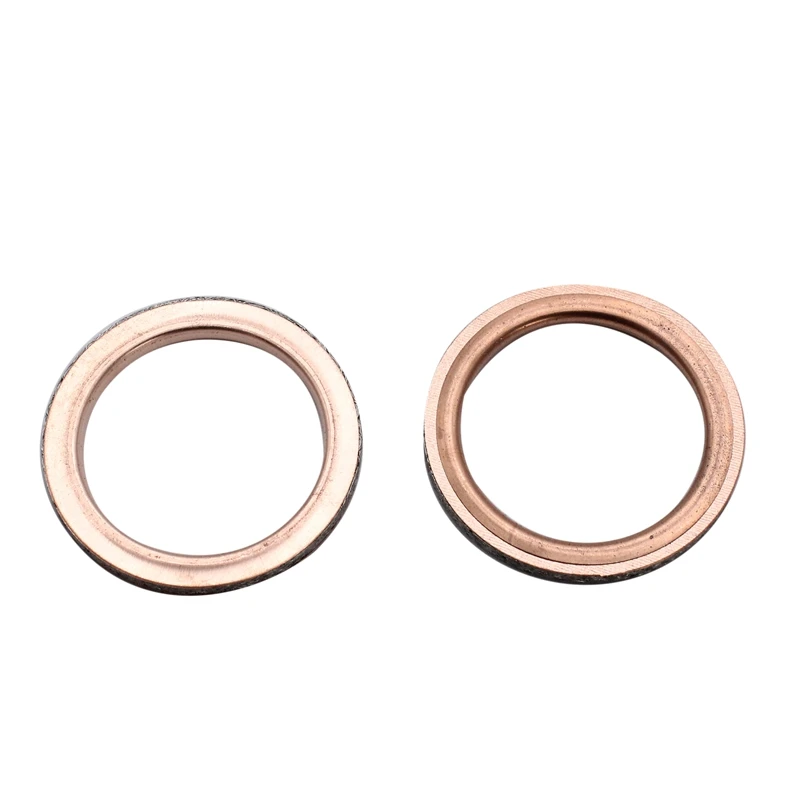 2Pcs Motorcycle Exhaust Pipe Muffler Gaskets for Yamaha Rhino 660