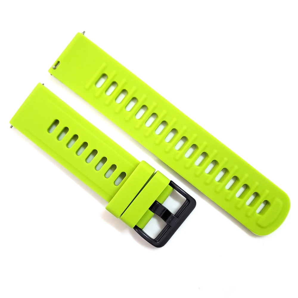 Green Силиконовый ремешок на запястье для samsung SM-R820 R830 R500 R600 R810 R800 R8050 часы 42 мм 38 мм браслет для часов Active 2 gear S3 - Цвет ремешка: Green