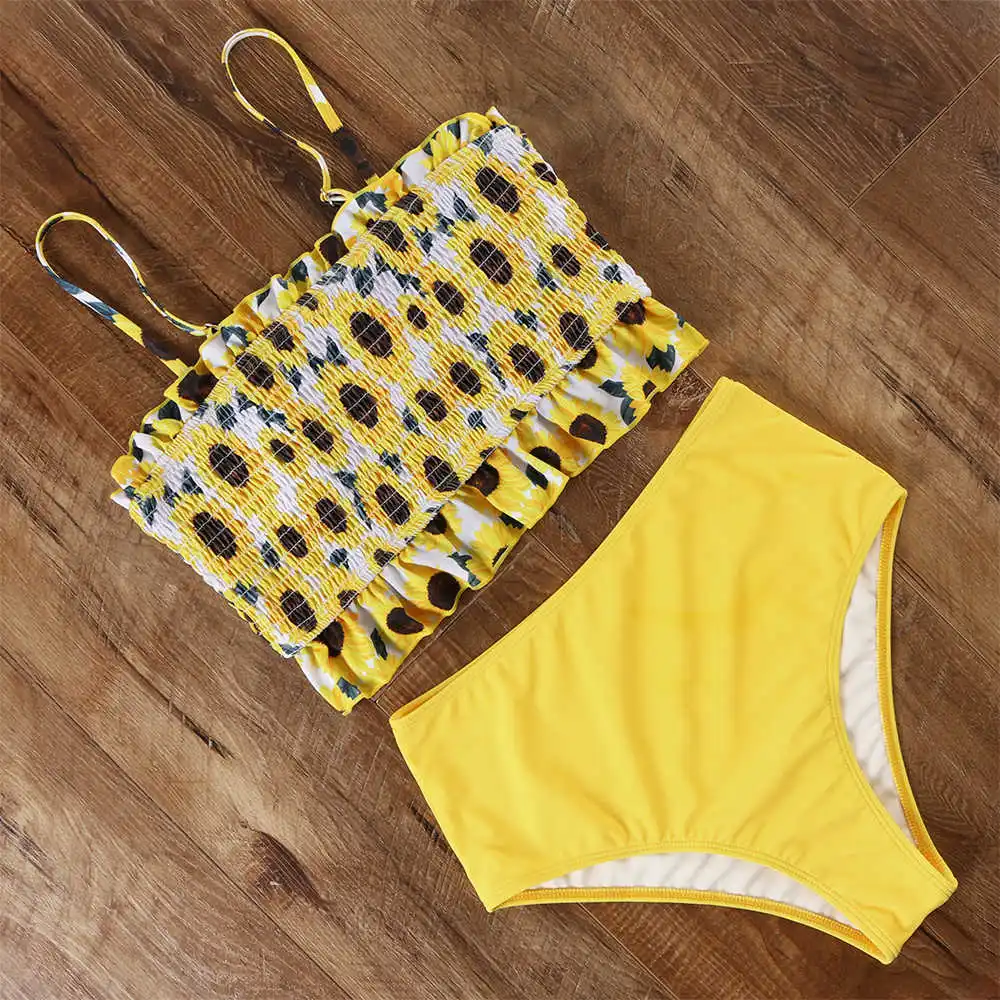 sunflower bandeau bikini