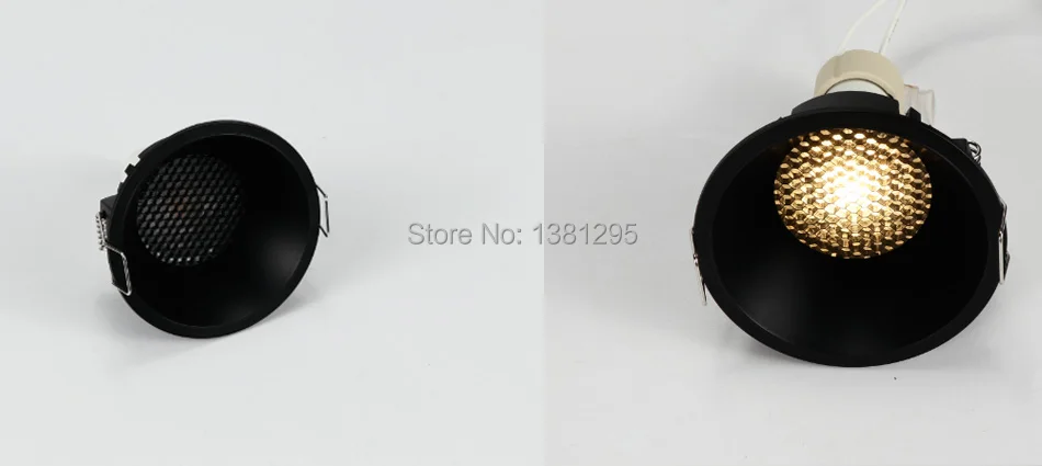 10 шт. Светодиодный прожектор потолочный каркас круглый GU10 MR16 монтажные держатели светодиодный встраиваемый потолочный Точечный светильник черный белый сотовый