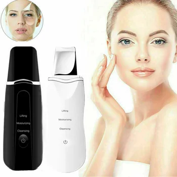 

2019 Rechargeable Ultrasonic Scrubber Skin Spatula Facial Cleaner Peeling Massage Machine Tool 0909