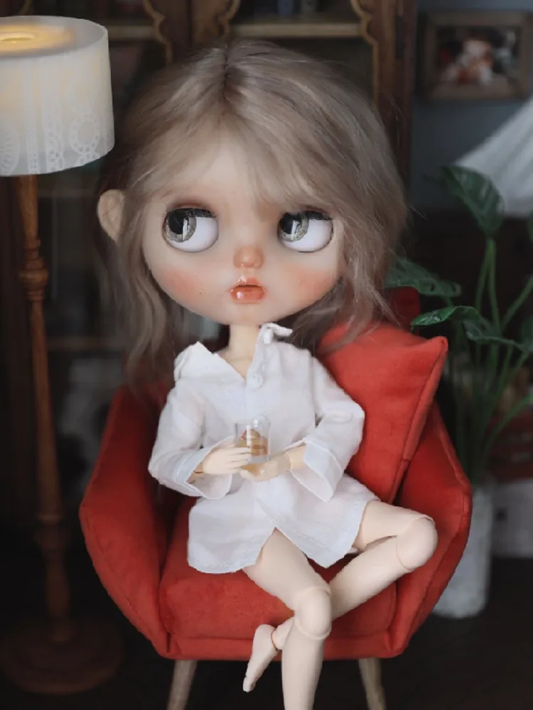 1/6 кукла BF белая рубашка Кукла наряд (подходит для Blyth Ob24 Pullip Azone Licca BJD ICY) | Игрушки и