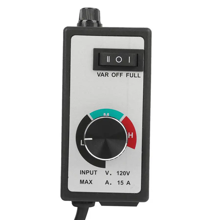 

Variable Fan Speed Controller 1800W for Hydroponic Inline Fan Exhaust US Plug 110V Speed Regulator