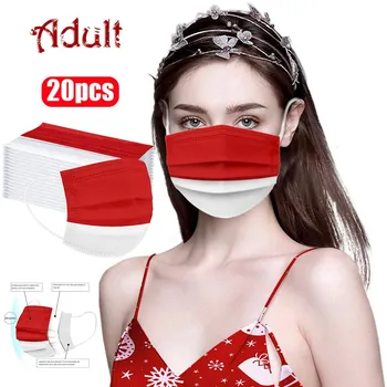 

20PCS Disposable Face Mask For Dustproof mascarillas desechables Adult Breathable 3 Layers Masks For Face mascherine masque